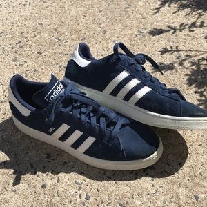 Adidas campus blue suede sneakers